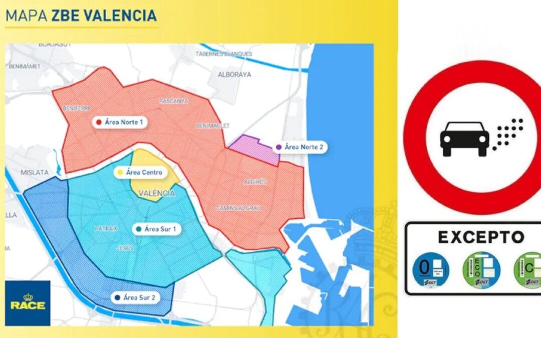 ZBE DE LA COMUNIDAD VALENCIANA PARA ESTE 2023